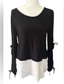 Seven 7 Black and White Women's Top