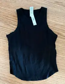 Black tank top with built in bra