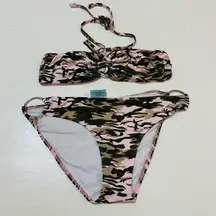 Letarte Maui, Women’s  Hawaii 2pc camouflage Bathing Suit Bikini Sz L