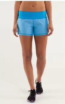 Lululemon Groovy Run Short Beach Blanket Blue like new,