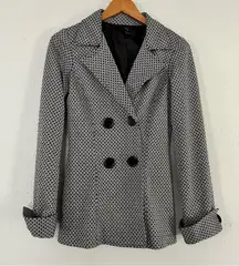 Wrapper Black White Blazer Jacket Office Formal X O Small