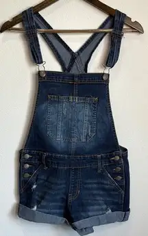 Jordache Denim Cutoff Overalls Waist 32" Inseam 3" Size M