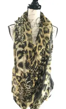 Bundle of Two Scarves: Animal Print and Floral