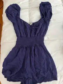 Altar'd State Navy Blue Romper