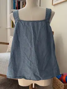 J Crew Chambray Denim Tank Top