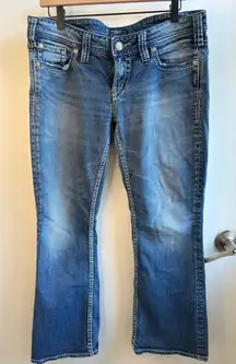 Silver Y2K Jeans Aiko Bootcut‎ Jeans 32 vintage layered edgy classic boho