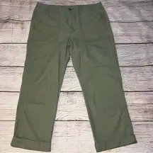 Levi's Capris Chino Pants Hazy Green‎ Women’s Size 30 Utility Boho Utility Pants