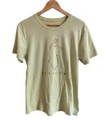 Cotopaxi Light Green Llama Logo Womens Size L Short Sleeve Round Neck T Shirt