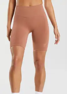 Gymshark Rest Day Seamless Cycling Shorts Women's Medium Coffee Brown Biker