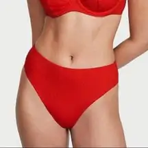 Venus Red Bikini Swim Bathing Suit High Waist Bottoms 10