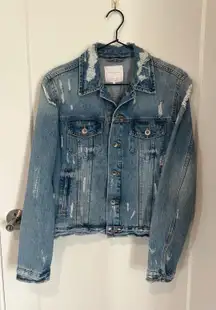 Distressed Denim Jacket