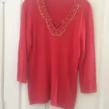 Decorative ladies Reba sweater large