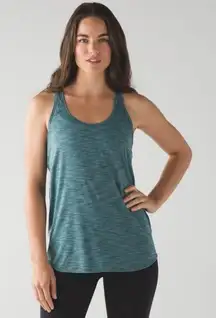 Lululemon Essential Tank Pleated Green Tank size M