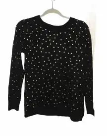 Black And Gold Polka Dot Sweater s