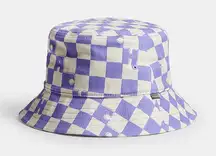 NWT Coach Checkerboard‎ Print Bucket Hat size XS/S