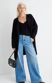 NWT J. Crew Juliette Collarless Sweater-blazer Black Monogrammed LAB