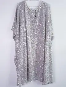 ZARA  Sequin Cape Midi Dress New Without Tags