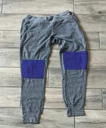 Aviator Nation Gray and Blue Track Pants Joggers