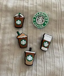 Starbucks set of 5 Shoe or bracelet charms NEW