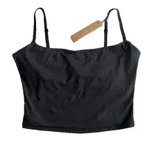 Skims Fits Everybody Cropped Cami Black Onyx New With Tags Size Extra Large