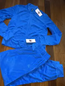 NWOT Medium Royal Blue Tracksuit- Terry Cloth Jacket And Pants Set