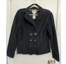 Vintage Levi Strauss Jacket Large Black Corduroy Cropped Y2K Whimsigoth Boho