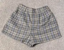 Full Tilt Plaid Pleat Shorts