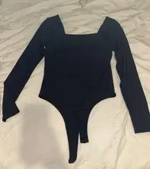 Black long sleeve bodysuit