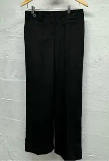 Ann Taylor  Signature Fit dress slacks black thin pinstripes