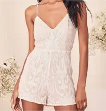 Lulus Catch a Spark Sequin Romper