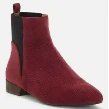 Lucky‎ Brand Gleldo maroon corduroy ankle boots size 8.5