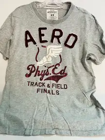 Aeropostale AERO Gray Graphic T-Shirt