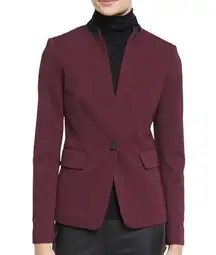 Rag & Bone Slim Tailored Stretch Blazer Jacket Burgundy Womens Size 8