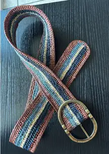 Sezane multicolor rafia women’s belt size M/L