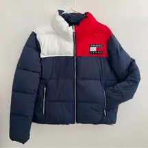 Tommy Jeans traveler Puffer coat Jacket XLARGE jacket blue red NWT