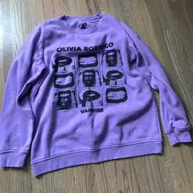 Vampire Olivia rodrigo sweatshirt purple large