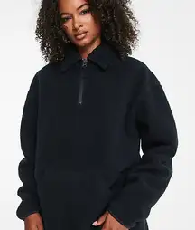 Topshop Black Teddy Jacket