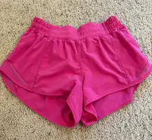 Lululemon Hot Hotty Shorts Pink Hot