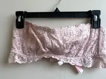 Victoria’s Secret Pink lace strapless bra Size Large