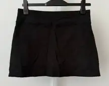 Pact Black Organic Cotton Elastane Athletic Skirt Women's Size L