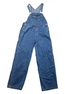 Vtg No Boundaries Women's Denim Overalls Baggy Wide Legs Size L 11/13 Goblincore