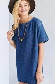 BDG Denim swing short sleeve dress never worn