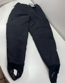 Ski Tek Snow Ski Pants Black Elastic Waist Women S Zip Pocket Outdoor Winter NWT