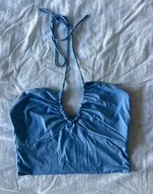 Blue Halter Top