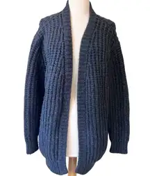 IRO Yahk Chunky Knit Wool Open Front Cardigan Sweater