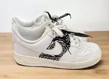 Nike  Air Force 1 Bandana Tie Lace Up Sneakers