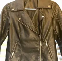 Faux Leather Jacket, like new without tags.