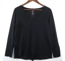 aday Something Tailored Shirt Black Size Small Minimalist Capsule Wrinkle Free S