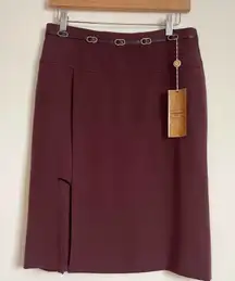 MANIGANCE PARIS dark purple Mini skirt NWT​​​​​​​​​​​​​​​​​​​​​