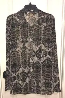 Longsleeve Snakeskin Top